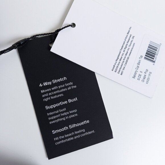 ✨ Knix Balcony Cup Bikini Top Grape Pop Purple - Picture 8 of 8